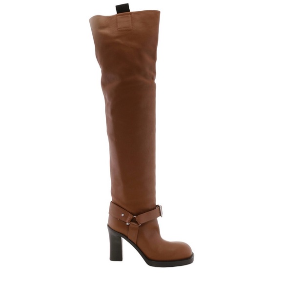BURBERRY Adjustable Leather Boots
Womens Size 7
Color: Hazel - Picture 1 of 3